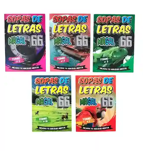 Libro Sopas De Letras 66 Paginas Diseño Surtido