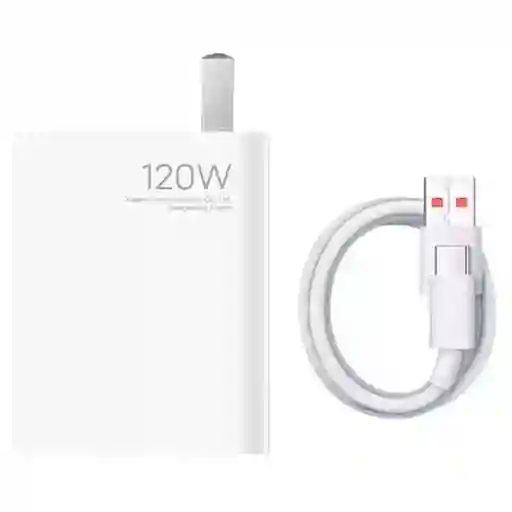 Xiaomi Turbo Cargador 120w + Cable Usb Tipo-c 100% Original