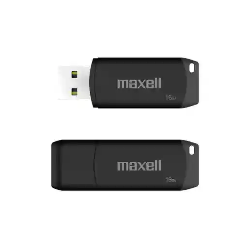Memoria Usb Maxell Pendrive 16gb 2.0 Negra Sin Blister