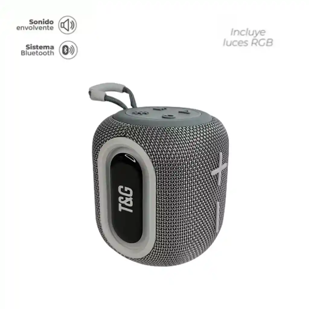Parlante Bluetooth Portátil Tg-664 Rgb Sonido Envolvente