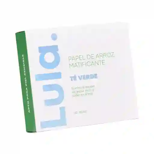 Papel De Arroz Matificante Lula X 50 Hojas - Té Verde