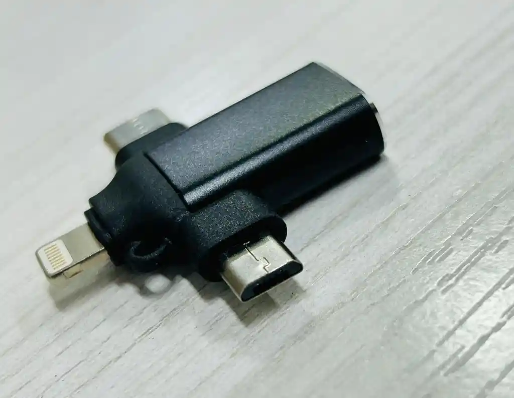 Convertidor Usb Hembra 3.0 A Lightning, Tipo C Y Micro Usb