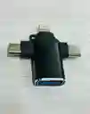 Convertidor Usb Hembra 3.0 A Lightning, Tipo C Y Micro Usb