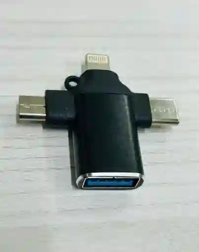 Convertidor Usb Hembra 3.0 A Lightning, Tipo C Y Micro Usb