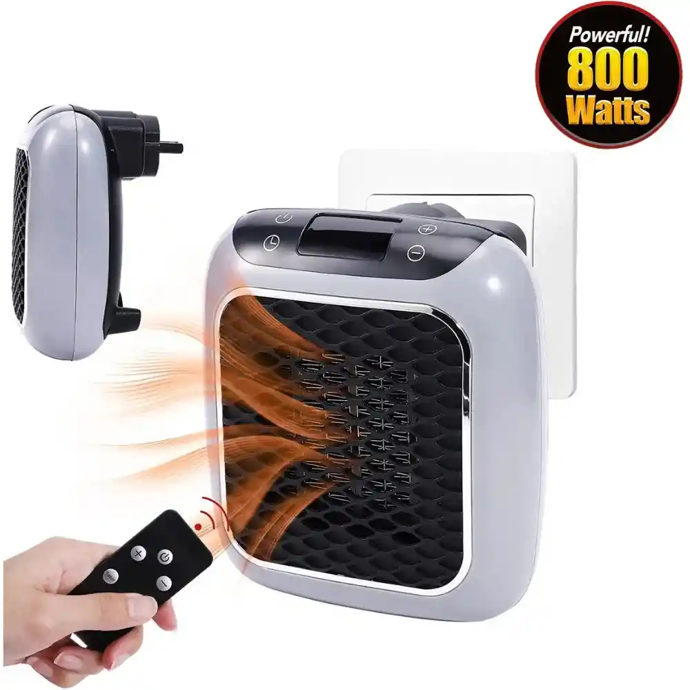 Calentador Ventilador De Aire Caliente Electrico Regulable Portatil 800w