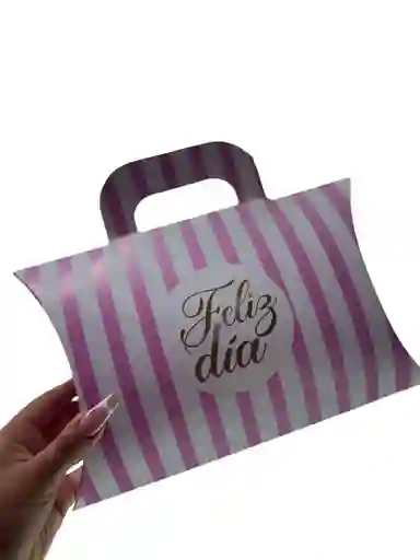 Caja Almohadin Rosada Feliz Dia