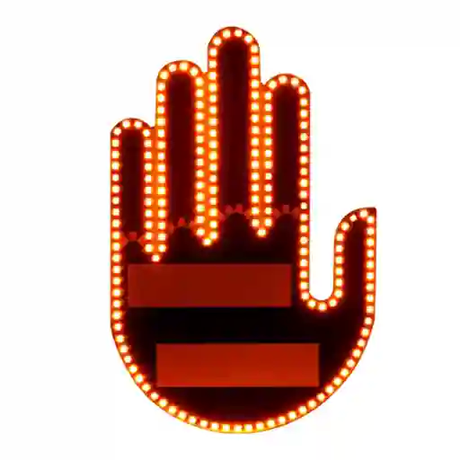 Señal Mano Led Para Auto Con Luz De Gestos Mano Dedos