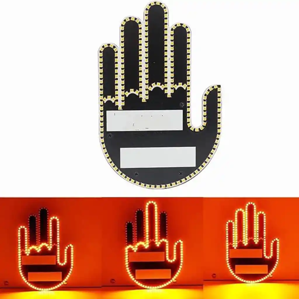 Señal Mano Led Para Auto Con Luz De Gestos Mano Dedos