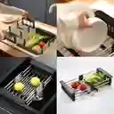 Escurridor Organizador Multiusos Ajustable Acero Inoxidable