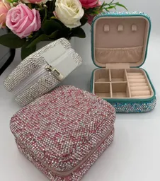 Mini Joyero De Viaje Estuche Para Joyas Brillante