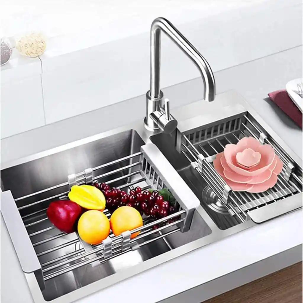 Escurridor Organizador Multiusos Ajustable Acero Inoxidable