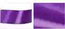 Cinta Liston De Tela Lisa Satinada Color Morado 2,5cm X2 Metros