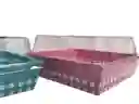 Caja Cuadrada Acetato Base Cartón