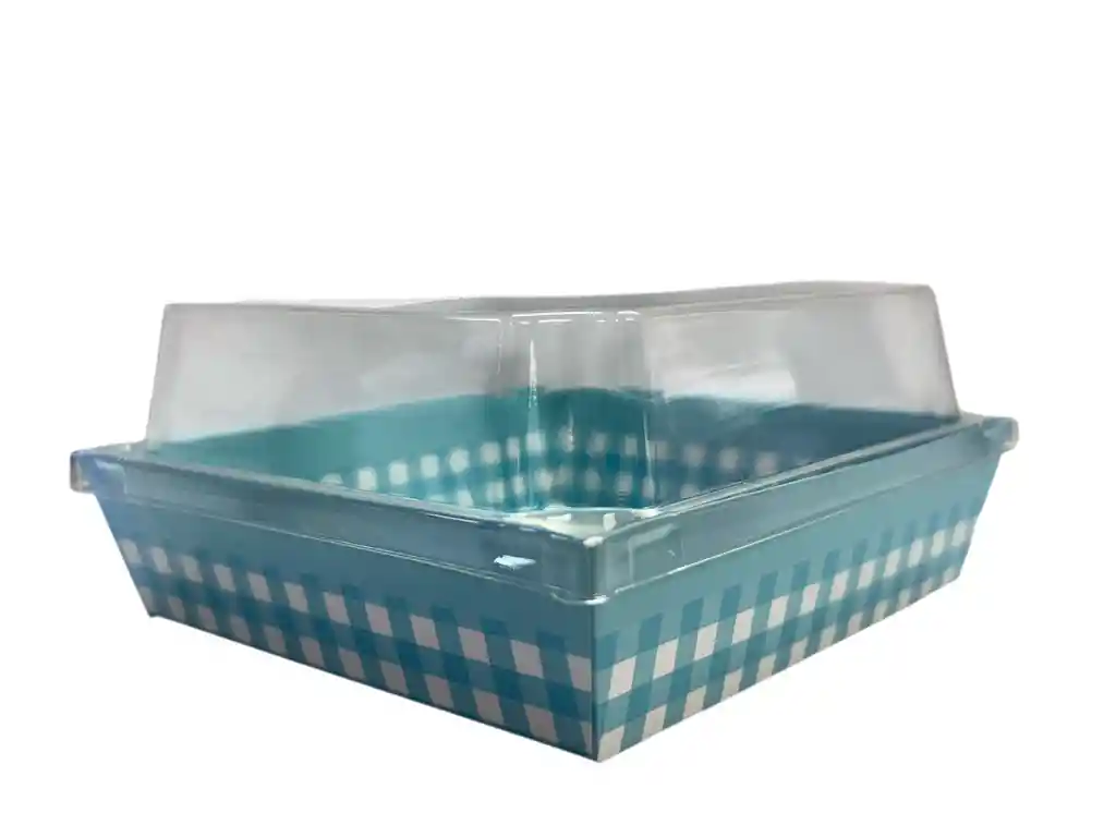 Caja Cuadrada Acetato Base Cartón