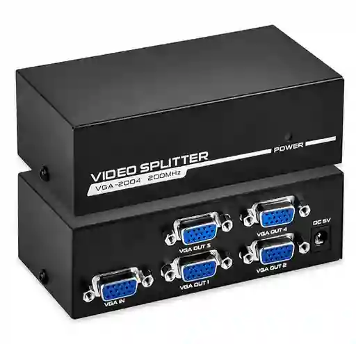 Splitter Vga 200mhz Multiplicador Divisor Video 1x4 Puertos
