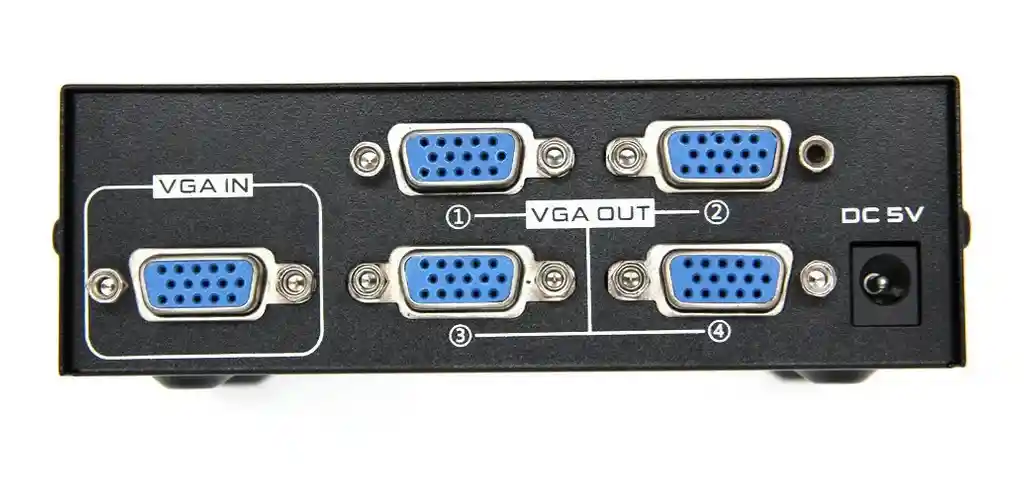 Splitter Vga 200mhz Multiplicador Divisor Video 1x4 Puertos