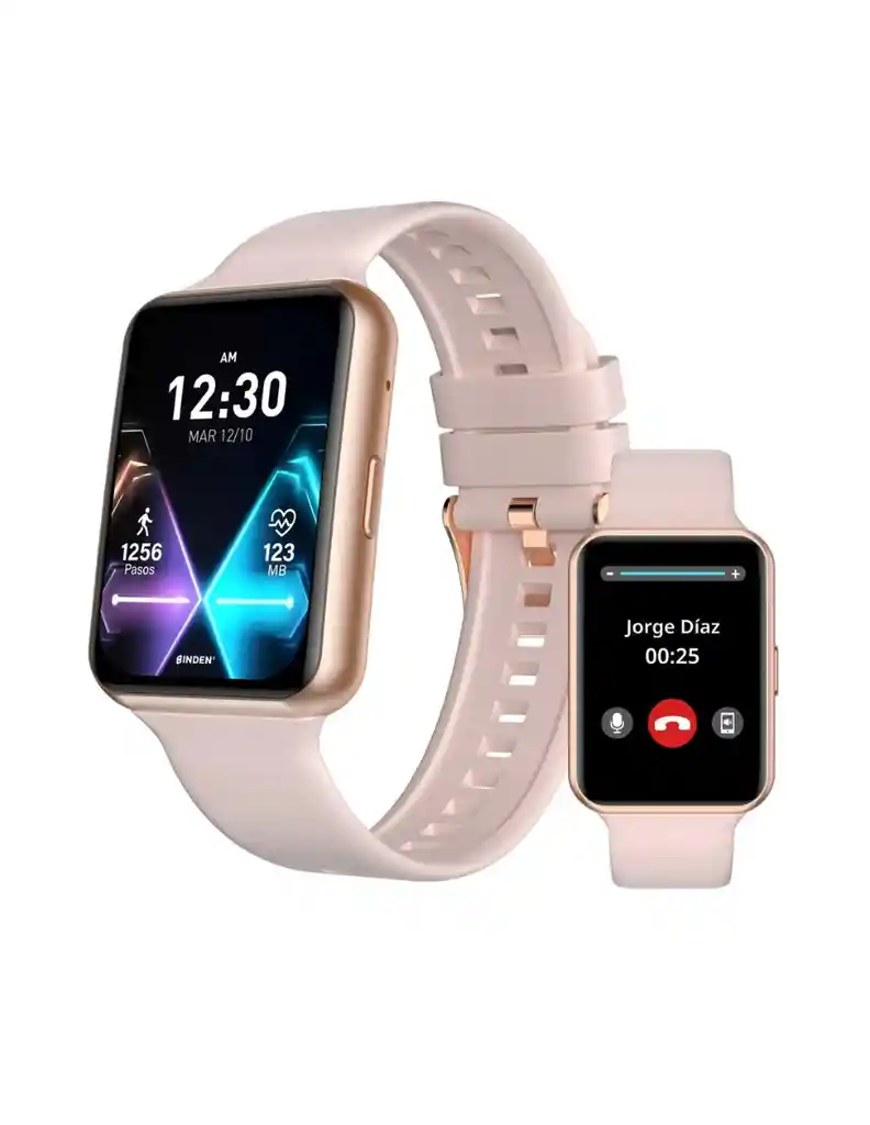 Reloj Smartwatch Era Fit View Binden Amoled Llamadas Bluetooth Rosa