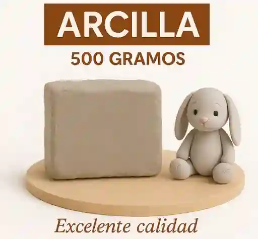 Arcilla 500 Gr Escolar Moldeable