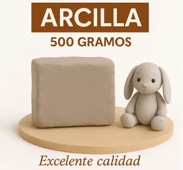 Arcilla 500 Gr Escolar Moldeable