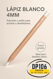 Lapiz Blanco Punta Gruesa 4 Mm
