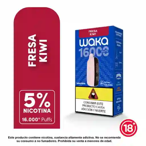 Desechable Waka Nova 16000puff - Fresa Kiwi