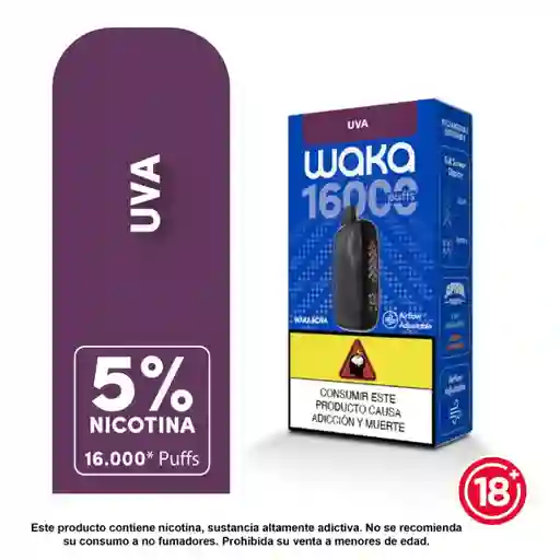 Desechable Waka Nova 16000puff - Uva