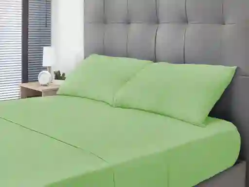 Juego De Sábanas Tamaño Sencillo De 420 Hilos 100% Algodón Paquistaní Verde