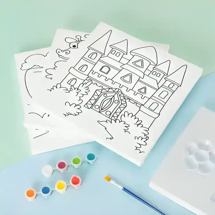 🎨🖌 Lienzo Para Pintar Con Base De Madera