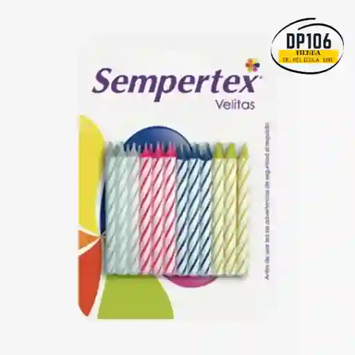 Velitas / Velas De Cumpleaños X 24 Und Espiraladas Sempertex