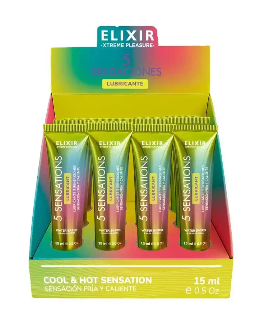 Lubricante 5 Sensaciones Elixir 15ml