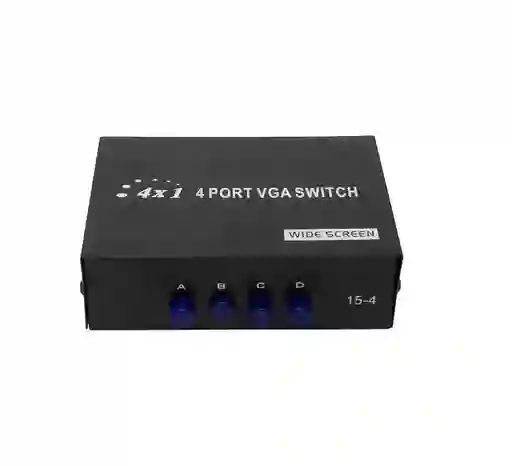 Switch Vga 4×1 De Puertos Conmutable