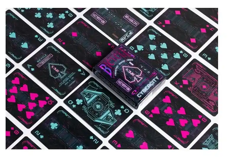 Barajas Cartas Bicycle Cyberpunk Cybercity Original Adultos