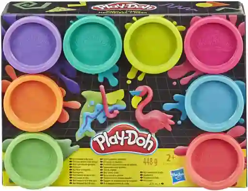 Set Plastilina Play-doh Colores Neón Brillantes Niños