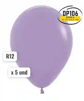 Globo Lila X 5 Und