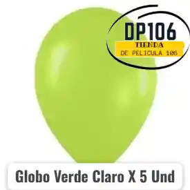 Globo Verde Claro X 5 Und