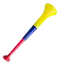 Vuvuzela Trompeta Corneta Plegable 51cm Futbol Tricolor
