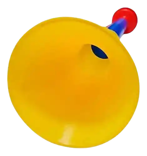 Vuvuzela Trompeta Corneta Plegable 51cm Futbol Tricolor X3 Und
