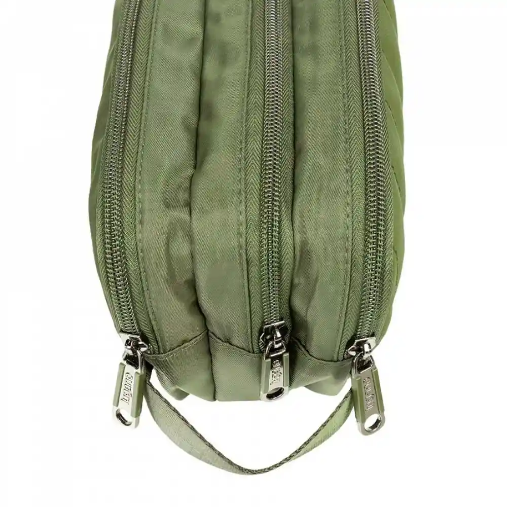 Cartuchera Lugano Paso 22x12x22cm Verde Poliester