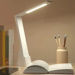 Lámpara De Mesa Para Protección Ocular, Luz Led Regulable 3 Modos Porta Celular