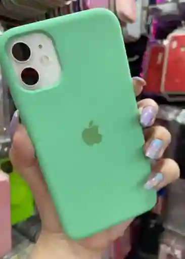 Silicone Case Iphone 12/12 Pro - Verde Agua Marina