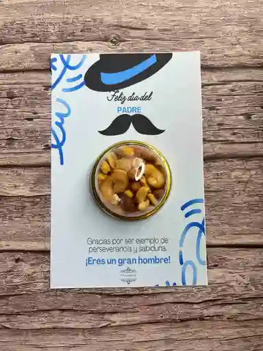 Tarjeta Especial De Padres Con Domo Mini Frutos Secos