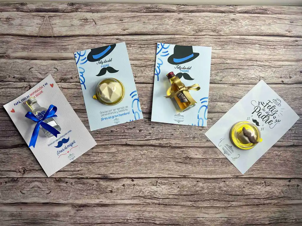 Tarjeta Especial De Padres Con Rellenos O Trufas De Chocolate