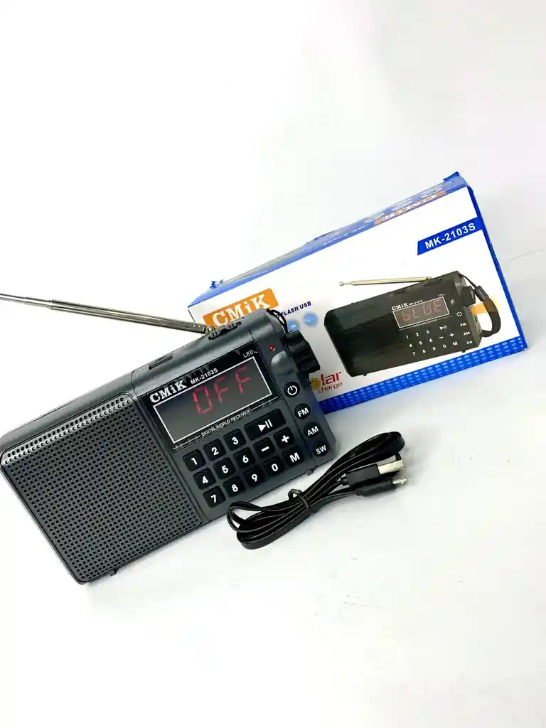 Radio Original Cmik 2109 Con Panel Solar Y Bluetooth