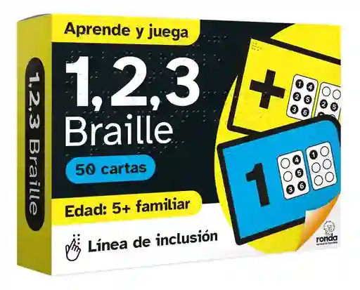 Juego De Cartas Didáctico Braille 123 Para Niños