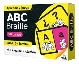 Juego De Cartas Didáctico Braille Abc Para Niños