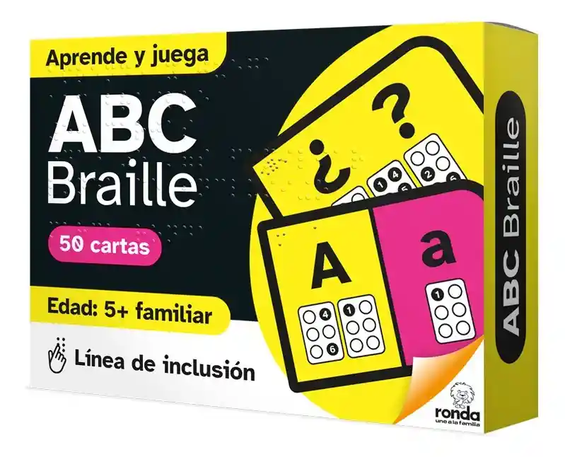 Juego De Cartas Didáctico Braille Abc Para Niños