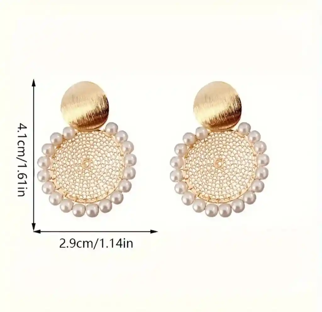Aretes Sol De Perlas