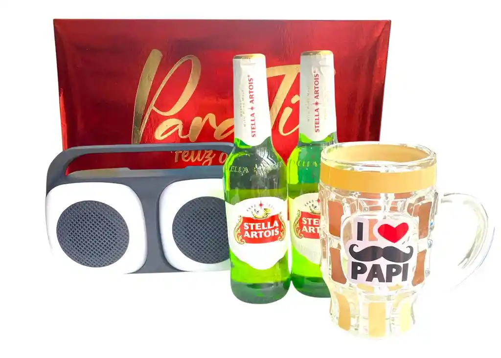 Regalo Especial Con Parlante, Cervezas Y Jarron Cervecero Para Hombre - Regalo Feliz Cumpleaños - Regalo Feliz Dia