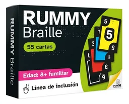 Juego De Cartas Didáctico Rummy Braille Para Niños