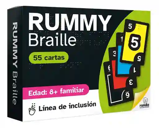 Juego De Cartas Didáctico Rummy Braille Para Niños
